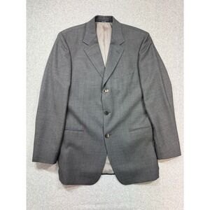 Hugo Boss Blazer Mens 38R Gray Wool Jacket Coat English Countryside Old Money‎